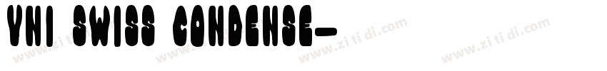 VNI Swiss Condense字体转换
